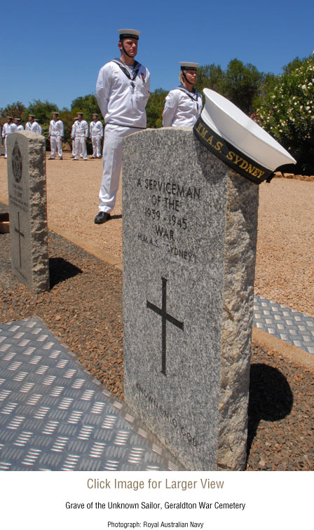 Grave of the Unknown Sailor, Geraldton War Cemetery.