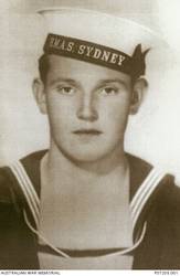 Studio portrait of S4294 Able Seaman (AB) Stephen Dundon, HMAS Sydney II, of Ryde, NSW. Prior to enlistment in July 1940, AB Dundon was employed as a packer and storeman. AB Dundon was killed when HMAS Sydney was sunk by the German auxiliary cruiser Kormoran on 19 November 1941 off the coast of Western Australia. He was aged 19.