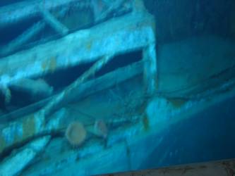 Port side aft cradle for 27-foot whaler