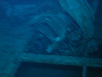 Damaged port 36 inch searchlight yoke and platfom.