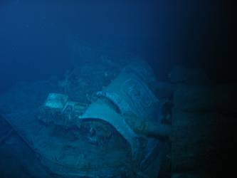 Damage to gun housing of A turret