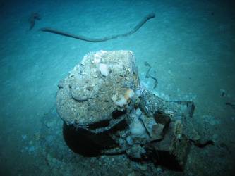 Looking down on capstan