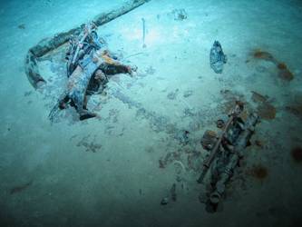 Remnants of 18-inch signalling projector